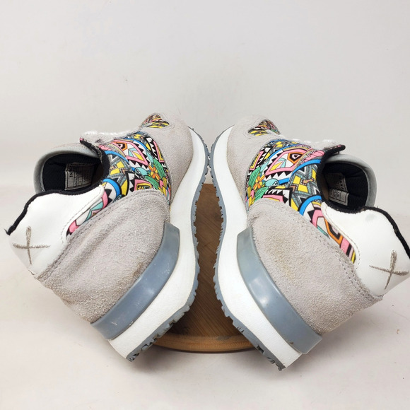 Inkkas Jogger Shoes Womens 8 Brazil Colorful Suede Desert Low Top Retro Sneaker - Picture 10 of 14